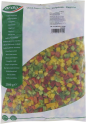 Paprikablokjes rood/groen/geel 2.5 kg
